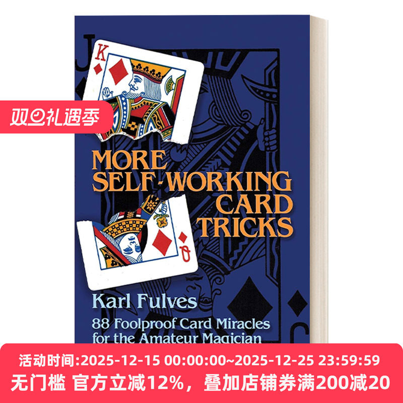 英文原版 More Self-Working Card Tricks 自动纸牌魔术 88个万无一失技巧 英文版 进口英语原版书籍