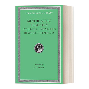 Hyperides阿提卡演说家卷二利库格斯 苏佩利德斯 Orators Lycurgus Dinarchus Attic Volume 第纳尔库斯 英文原版 Demades Minor