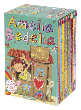 糊涂女佣10册章节桥梁书小说  Amelia Bedelia Chapter Book 10-Book Box Set 英文原版儿童阅读读物 进口英语书籍