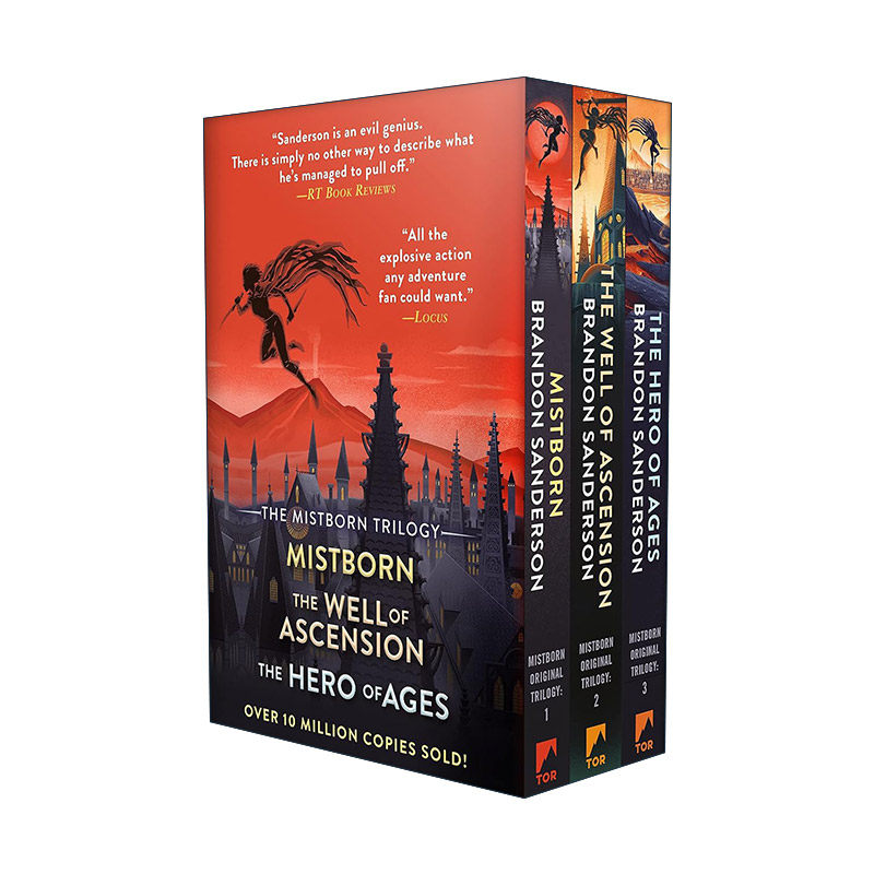 英文原版 Mistborn Trilogy Boxed Set迷雾之子三部曲盒装 新封面 英文版 进口英语原版书籍