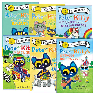 小皮特猫系列6册 Read the 分级阅读 Can Kitty Pete First