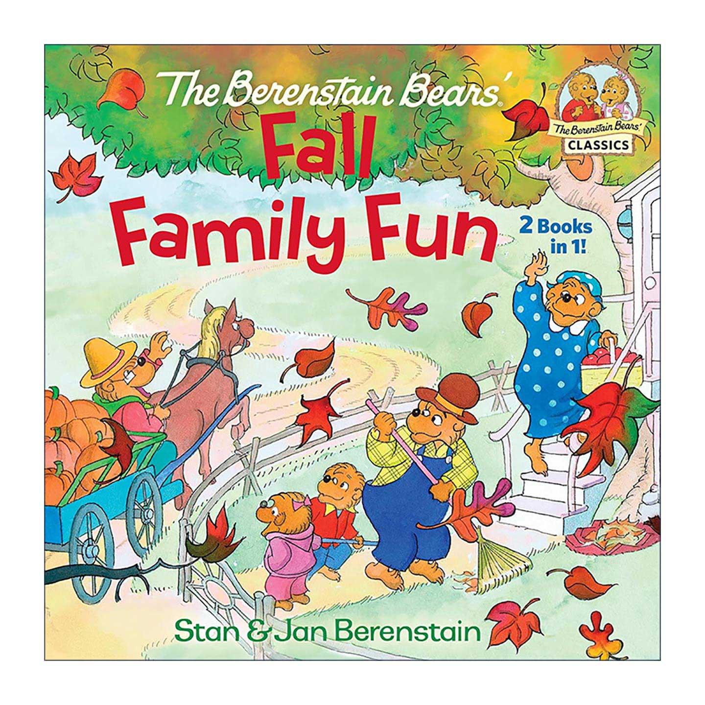 英文原版 The Berenstain Bears Fall Family Fun 贝贝熊秋季家庭乐趣 经典绘本二合一 万圣节 感恩节 英文版 进口英语原版书籍