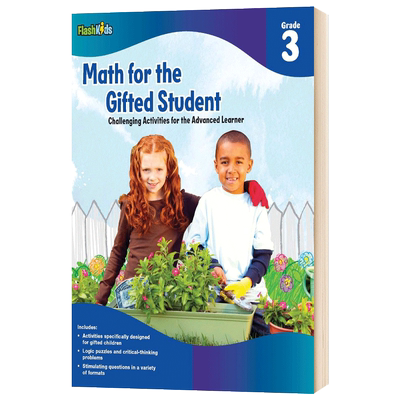 天才学生数学练习册三年级 英文原版 Math for the Gifted Student Grade 3 英文版 Flash Kids 进口原版英语书籍