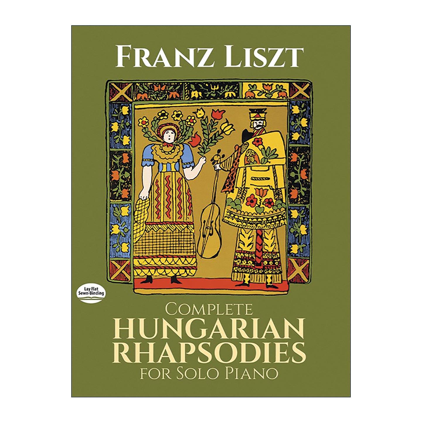 英文原版 Complete Hungarian Rhapsodies for Solo Piano 匈牙利狂想曲钢琴独奏完整乐谱 英文版 进口英语原版书籍