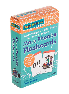 英文原版 Read Write Inc. Home Learning Phonics More Phonics Flashcards 牛津自然拼读闪卡音节练习 英文版 进口英语原版书籍