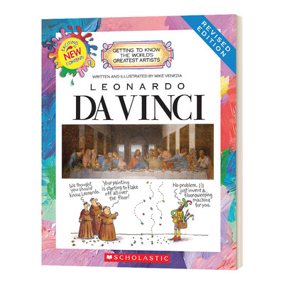 Leonardo DaVinci Revised Edition 达·芬奇 -伟大的艺术家 英文原版儿童名人传记读物 进口英语书籍