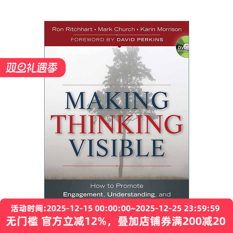 英文原版 Making Thinking Visible 哈佛大学教育学院思维训练课 让学生学会思考的20个方法 Ron Ritchhart 进口英语原版书籍