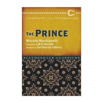 英文原版 The Prince 君主论 尼可罗马基亚维利 Clydesdale Classic 英文版 进口英语原版书籍