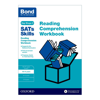 英文原版 Bond SATs Skills Reading Comprehension Workbook 10-11 牛津邦德英国SATs小升初技能训练 英语阅读理解10-11岁英文版