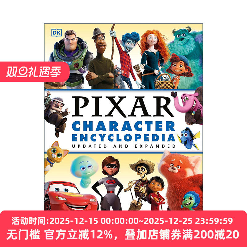 英文原版 Disney Pixar Character Encyclopedia Updated and Expanded 迪士尼皮克斯动画人物图解百科 新版 精装进口英语原版书籍