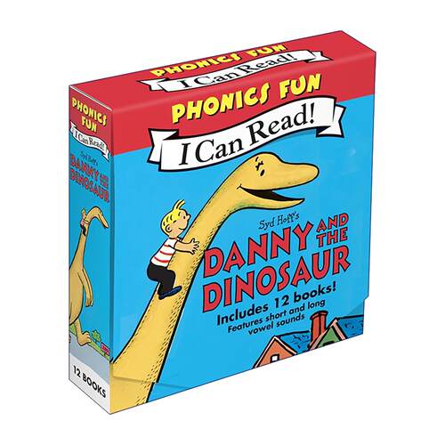 英文原版 Danny and the Dinosaur 12-Book Phonics Fun 丹尼和恐龙自然拼读12册盒装 My First I Can Read分级阅读 英文版