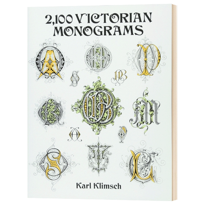 2100种维多利亚字体 2100 Victorian Monograms 英文原版字体工具书 进口英语书籍