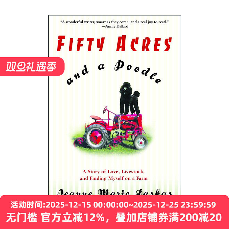 英文原版 Fifty Acres and a Poodle 五十英亩和一只贵宾犬 传记 看不见的美国作者Jeanne Marie Laskas 英文版 进口英语原版书籍