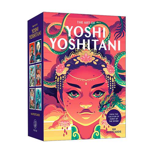英文原版 The Art of Yoshi Yoshitani 100 Postcards 美国加州插画师的艺术作品集 100张明信片 盒装套装 礼物 进口英语原版书籍