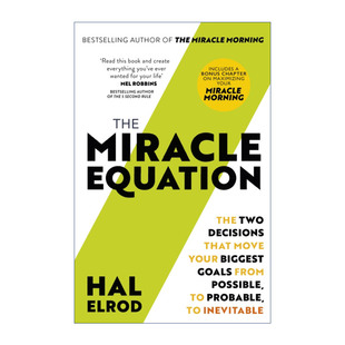 英文版 书籍 Equation 早起 奇迹作者Elrod 两个决定将大目标从可能变为必能 Miracle 奇迹方程式 进口英语原版 英文原版 Hal The