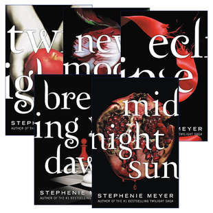 The Twilight Saga 暮光之城1-5册 暮色 新月 午夜的太阳 破晓 月食 英文原版小说 进口英语书籍