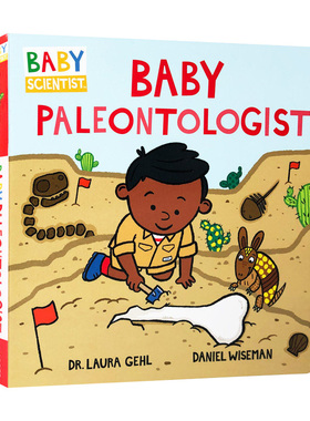 儿童科学家纸板书 Baby Scientist Baby Paleontologist 英文原版科普绘本故事读物 小小古生物学家 进口英语启蒙早教认知书籍