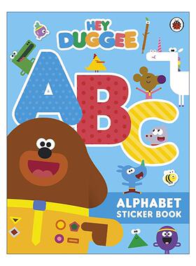 英文原版 Hey Duggee ABC Alphabet Sticker Book 嗨道奇 一起学字母 贴纸活动书 英文版 进口英语原版书籍