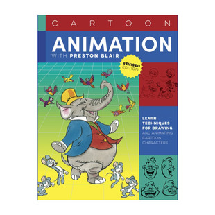 with Preston Blair 英文原版 迪士尼米高梅动画大师Preston Animation 与普雷斯顿·布莱尔一同画卡通 进口书籍 Cartoon