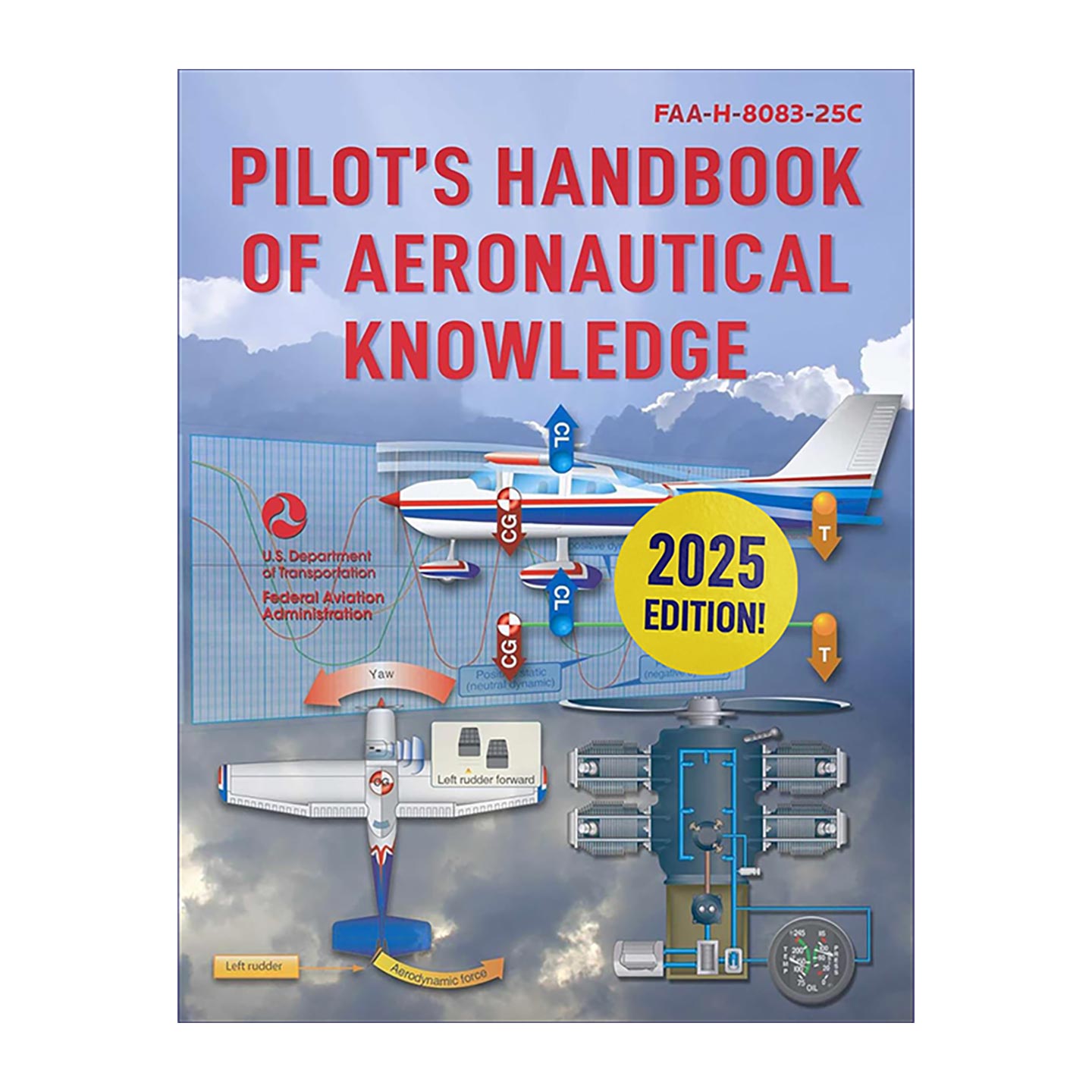 英文原版 Pilot's Handbook of Aeronautical Knowledge 飞行员航空知识手册 2023版 美国联邦航空管理局 英文版 进口英语原版书籍