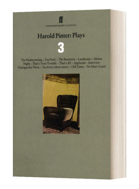 Harold Pinter Plays 3 哈罗德·品特戏剧集3 归乡 旧时光 无人之地 英文原版文学读物 进口英语书籍