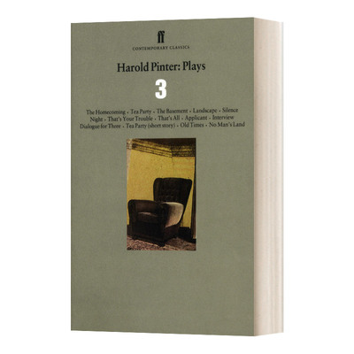 Harold Pinter Plays 3 哈罗德·品特戏剧集3 归乡 旧时光 无人之地 英文原版文学读物 进口英语书籍