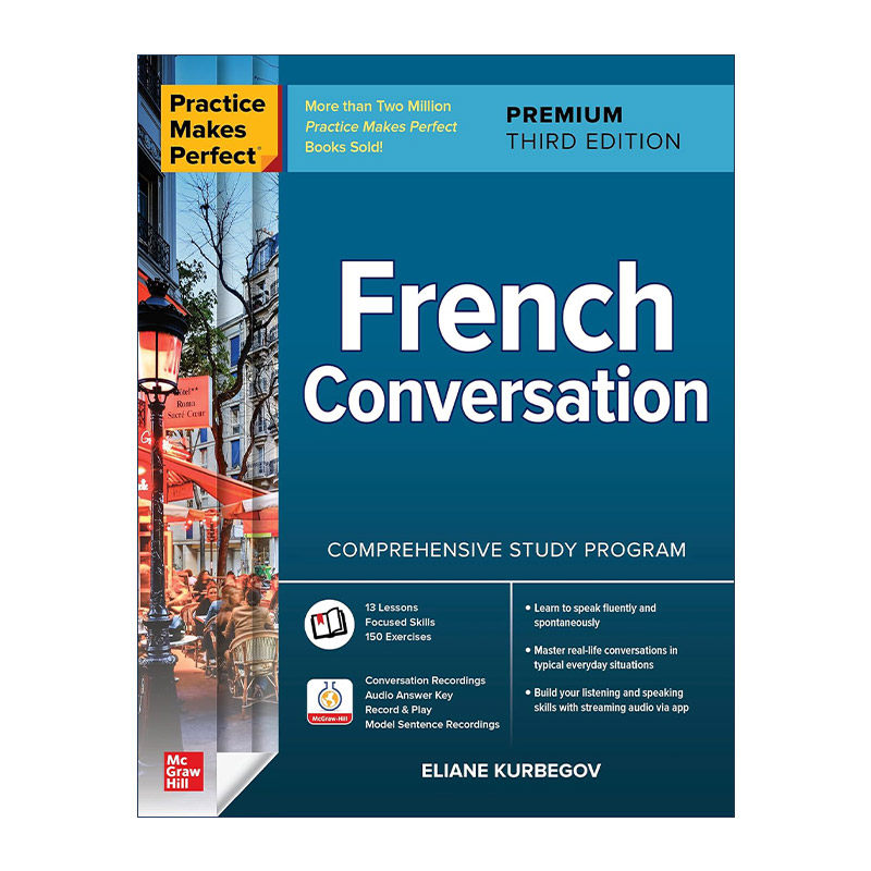 英文原版 Practice Makes Perfect French Conversation 熟能生巧 法语对话 第3版 英文版 进口英语原版书籍