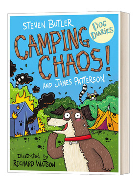 狗狗日记#5 露营的混乱 Dog Diaries 5 Camping Chaos 英文原版儿童章节桥梁漫画小说 进口英语书籍