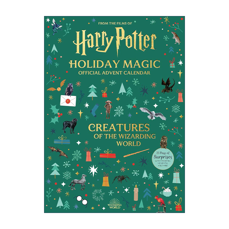 英文原版 Harry Potter Holiday Magic Official Advent Calendar 哈利波特 假日魔法官方日历 英文版 进口英语原版书籍