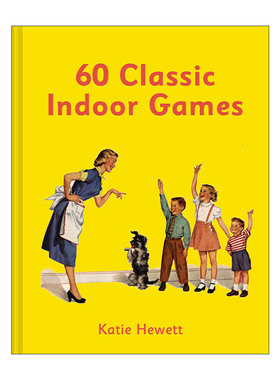 英文原版 60 Classic Indoor Games 六十个经典室内游戏 复古风格精装插画小书 重拾童年娱乐方式 英文版 进口英语原版书籍