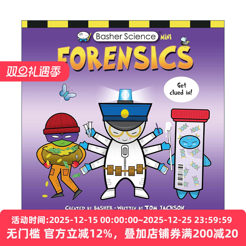 英文原版 Basher Science Mini Forensics 巴舍科学迷你版 法医学 儿童科普百科读物 英文版 进口英语原版书籍
