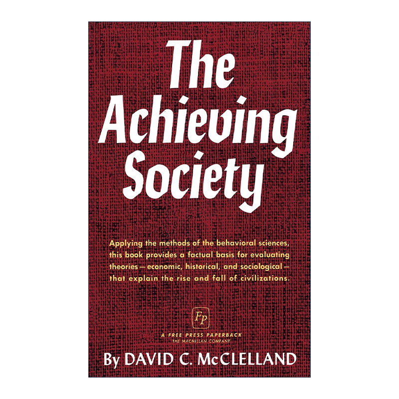 英文原版 Achieving Society 成就社会 戴维·麦克利兰 美国心理学会杰出科学贡献奖得主英文版 进口英语原版书籍