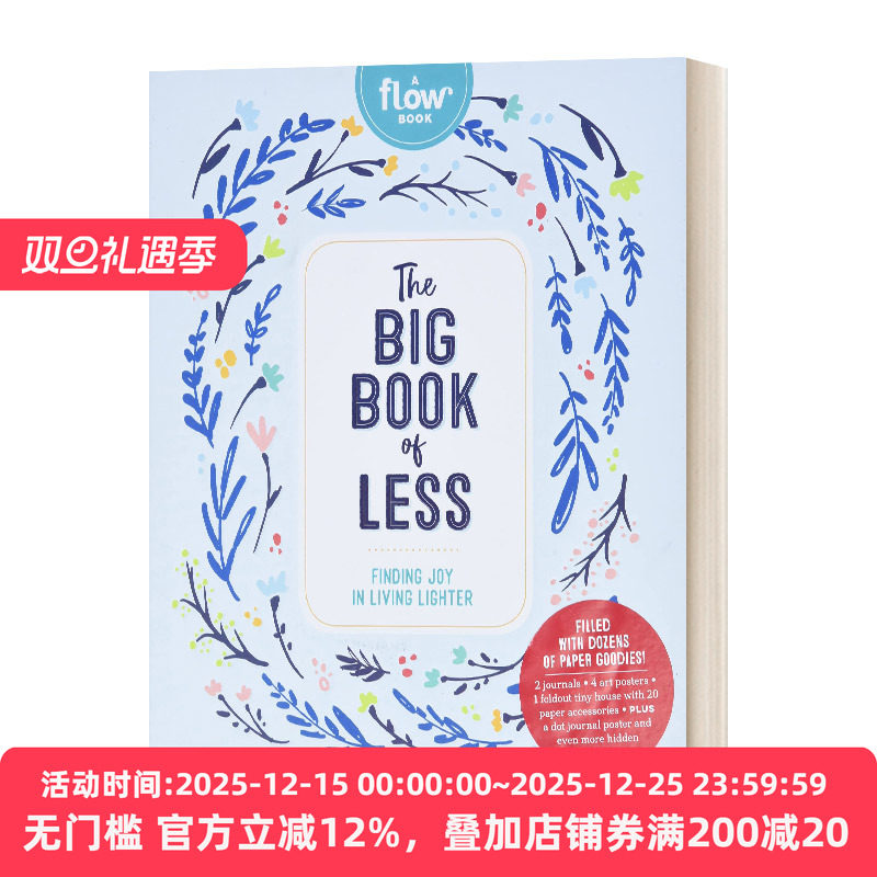 简约 轻松生活的乐趣 The Big Book of Less 精装 Flow杂志 英文原版生活科普读物 进口英语书籍