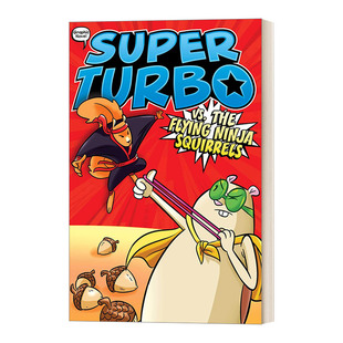Super Ninja 彩页漫画书 Flying 仓鼠超人系列 the vs. Turbo Squirrels