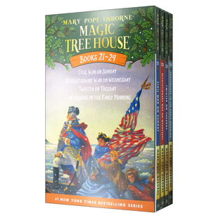 Set Tree Magic 神奇树屋21 儿童读物 Volumes 英文原版 House 进口英语课外阅读书籍 24册盒装 Boxed