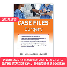 英文原版 Case Files Surgery 外科案例集 第6版 英文版 进口英语原版书籍