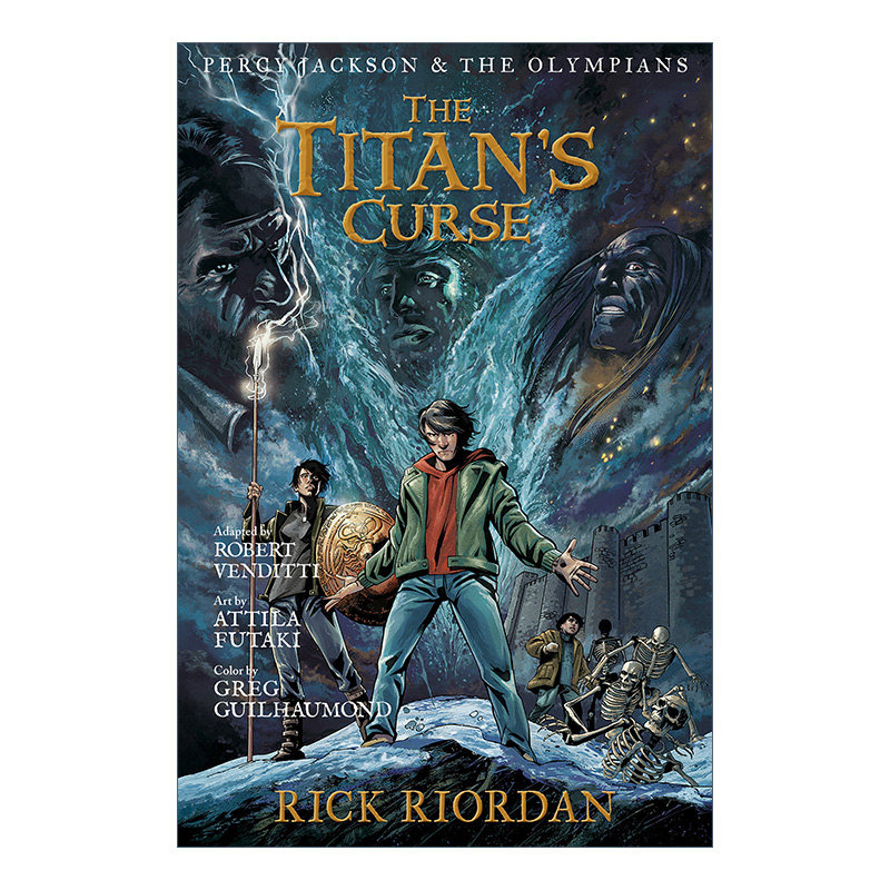 英文原版 Percy Jackson and the Olympians The Titan's Curse The Graphic Novel 波西杰克逊与奥林匹斯图像小说3 进口英语书籍