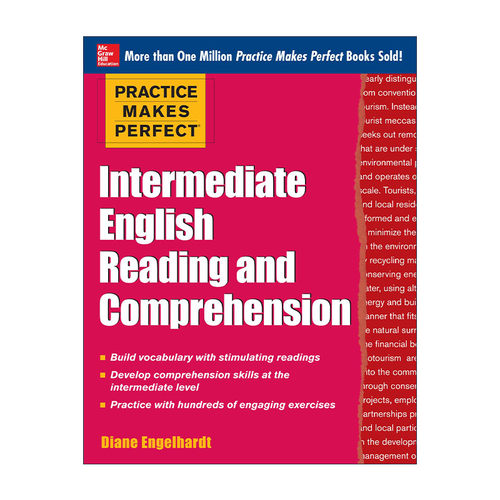 英文原版 Practice Makes Perfect Intermediate English Reading and Comprehension 熟能生巧 中级英语阅读和理解 进口英语书籍
