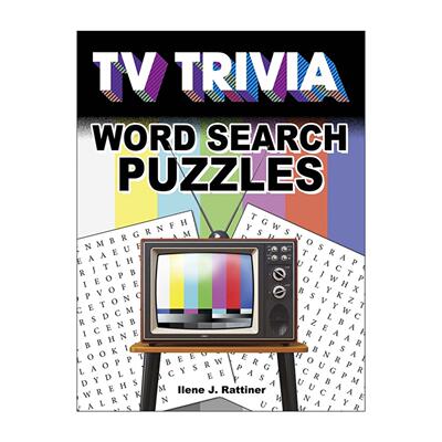英文原版 TV Trivia Word Search Puzzles 电视剧主题单词搜索 益智游戏谜题活动书 老友记 生活大爆炸 唐顿庄园 进口英语原版书籍