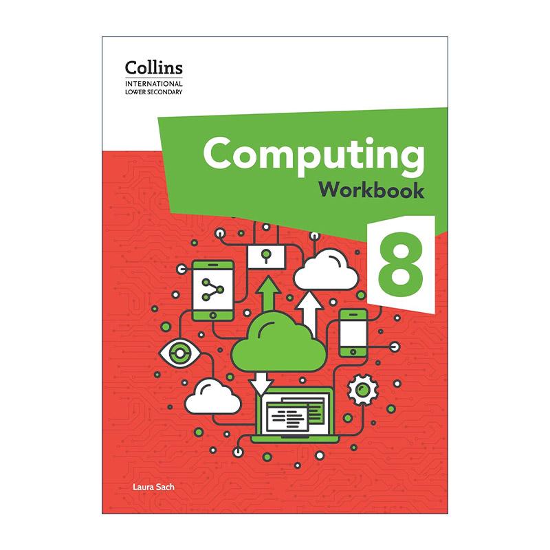 英文原版 Collins International Lower Secondary Computing Workbook 8 柯林斯国际初中计算机科学练习册8 英文版 进口英语书籍