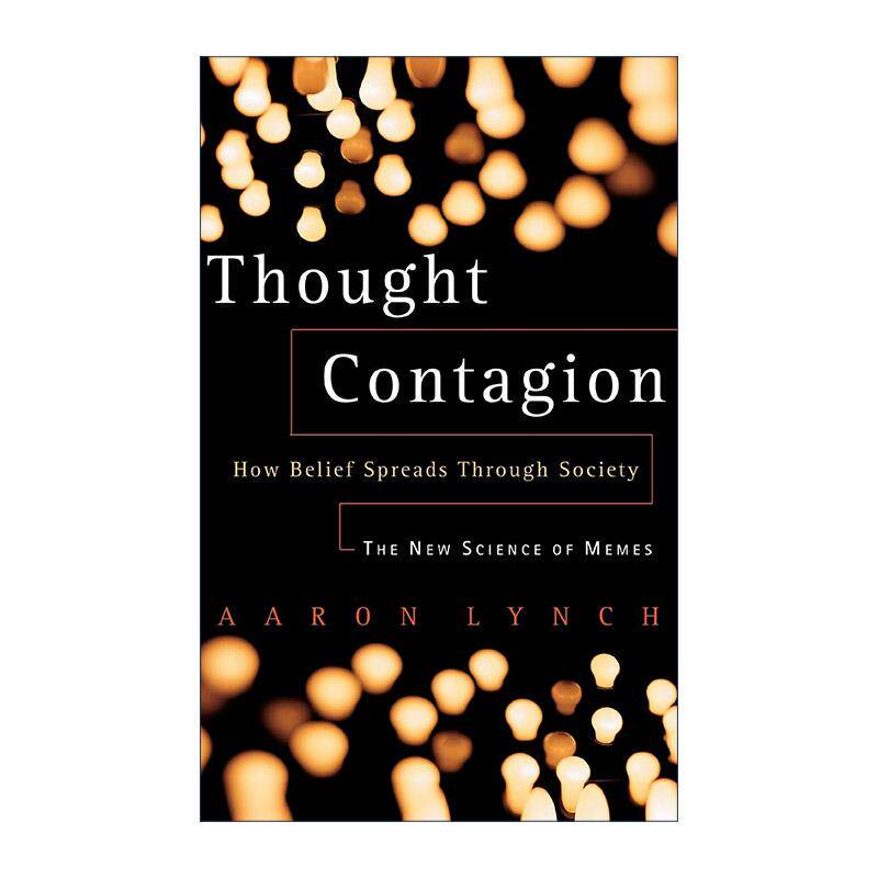 英文原版 Thought Contagion 思想传染 信仰如何在社会中传播 英文版 进口英语原版书籍