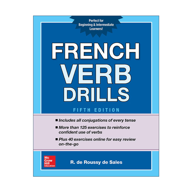 原版 French Verb Drills 法语动词训练 第5版 进口原版书籍