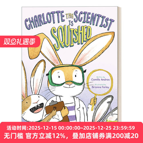 英文原版 Charlotte the Scientist Is Squished 科学家夏洛蒂被压扁了 STEM绘本 英文版 进口英语原版书籍