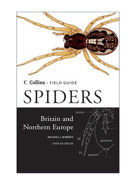 英文原版 Collins Field Guide to Spiders of Britain and Northern Europe 柯林斯英国及北欧蛛类野外图鉴 精装进口英语原版书籍