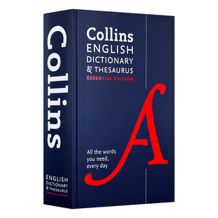 英文原版 Collins Essential English Dictionary and Thesaurus 柯林斯基本英语词典和同义词词典 精装第二版 英文版 进口英语书