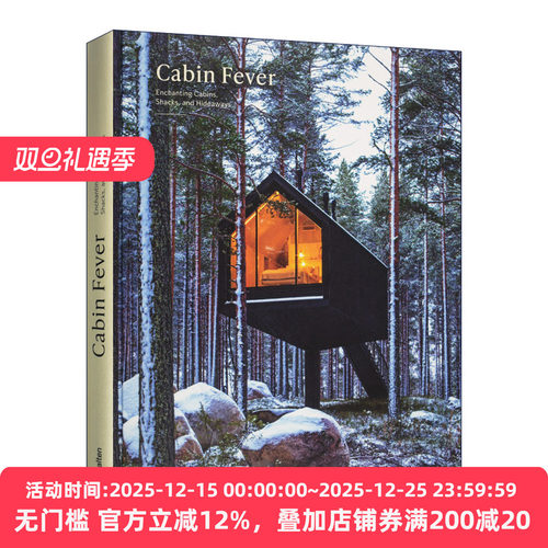 英文原版 Cabin Fever Enchanting Cabins Shacks 小屋热 远离都市的精致度假小屋建筑设计案例 英文版 进口英语书籍