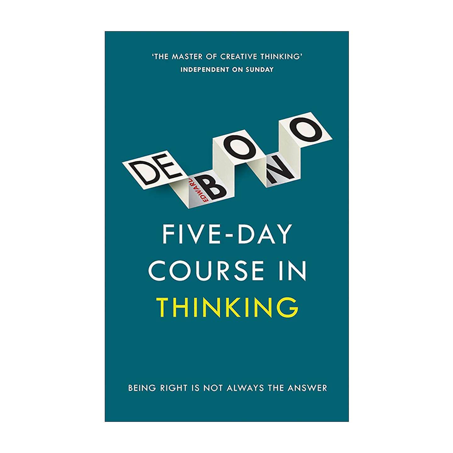 英文原版 Five Day Course in Thinking 五天思维课程 爱德华·德·波诺 认知心理学 思维逻辑训练手册 英文版 进口英语原版书籍