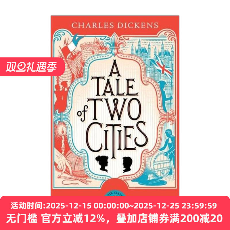 英文原版 A Tale of Two Cities 双城记 查尔斯·狄更斯 Puffin儿童经典系列 英文版 进口英语原版书籍