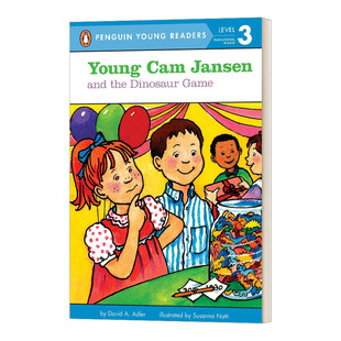 英文原版 游戏 企鹅青少分级阅读3级 Jansen the and Young 小小女侦探简森和恐龙 儿童分级读物 Dinosaur Game Cam