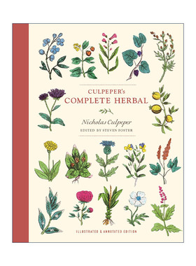英文原版 Culpeper's Complete Herbal 卡尔佩珀氏草药全书 Nicholas Culpeper 插图注释版 英文版 进口英语原版书籍
